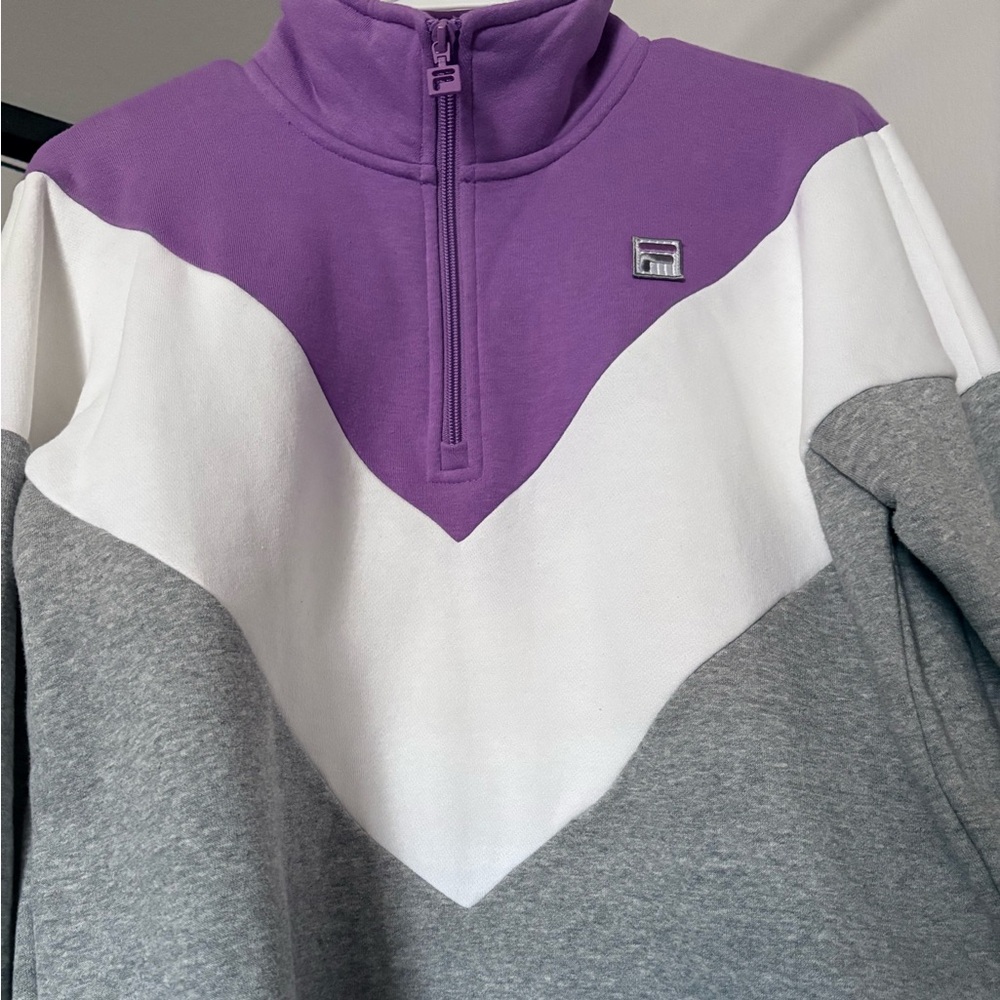 Fila Purple Apparel Half-Zip